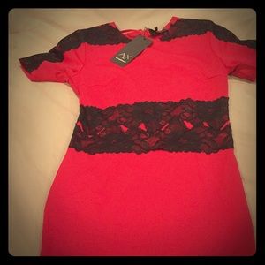 AX Paris Woman’s Red Lace Dress